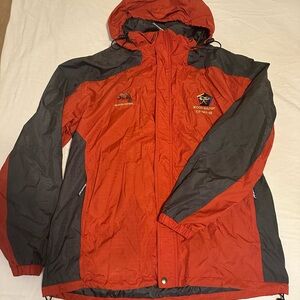 The Mountain Red and Gray Lightweight Jacket